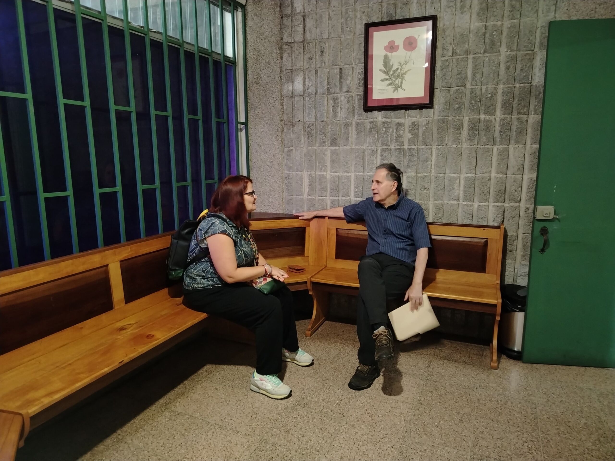 VERONICA JUNTO AL PRESIDENTE STEFANO CESARE